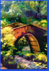 Pont de la  Reine Jeanne 16. Jh. Gemlde von Nora Schtz